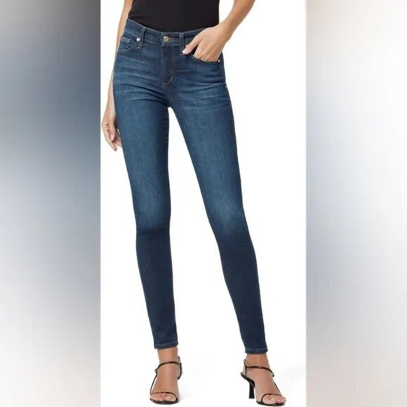 New Joe's Jeans Dark Wash Mid Waist Skinny Ankle Jeans  P2084 - Picture 1 of 10